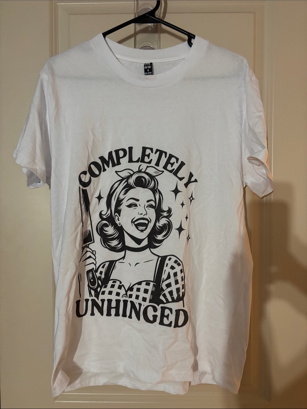Completely Unhinged Graphic Tee - White